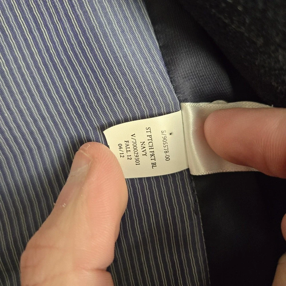 Banana‎ Republic Blazer Mens 42R Gray Wool Tailored Fit Italian Fabric Jacket